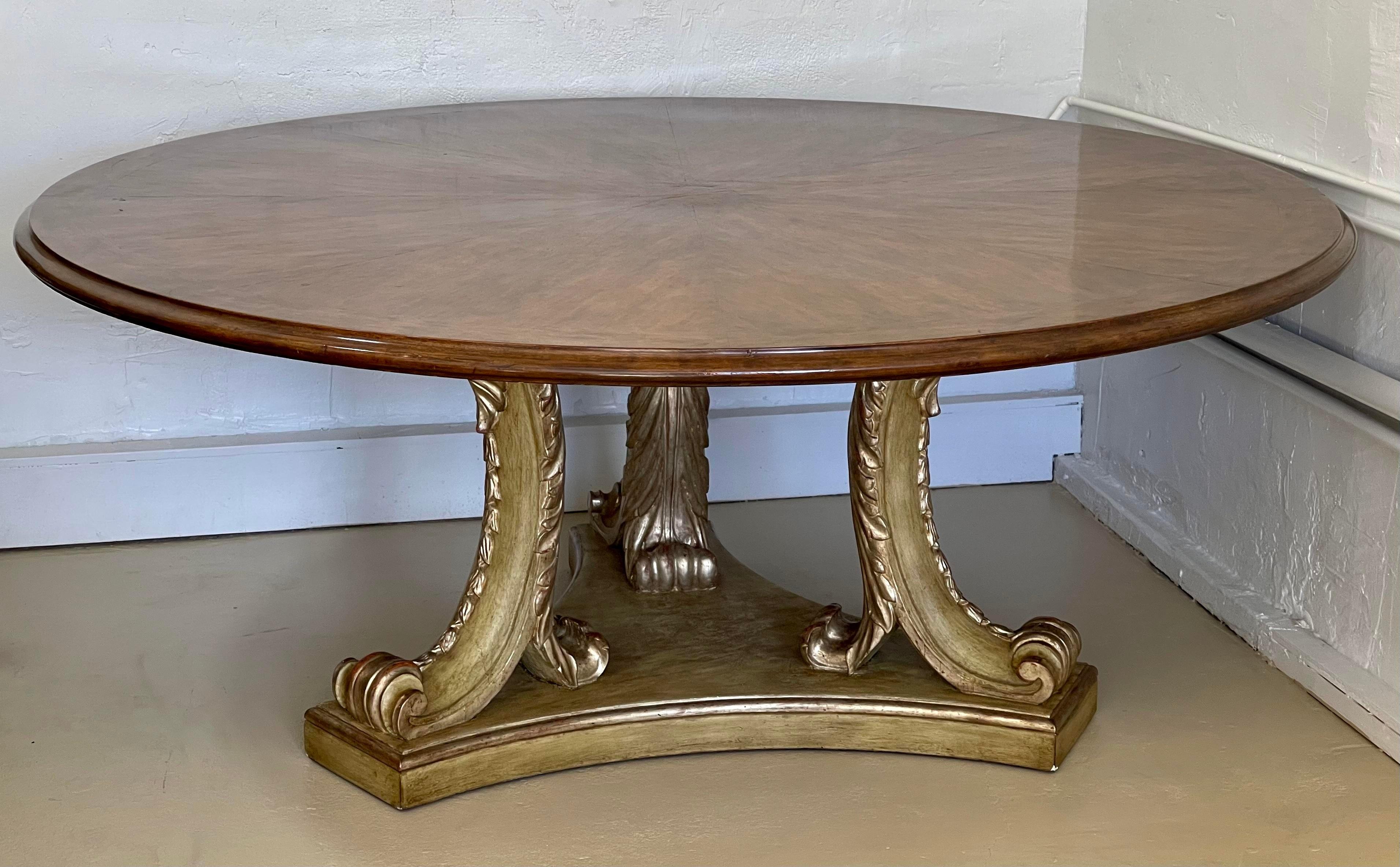 French Regency Style Dennis & Leen San Michele Dining Table In Good Condition In LOS ANGELES, CA