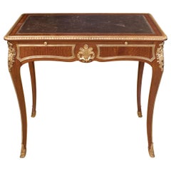 Schreibtisch im französischen Regency-Stil, signiert vom französischen Schreiner G. Durand