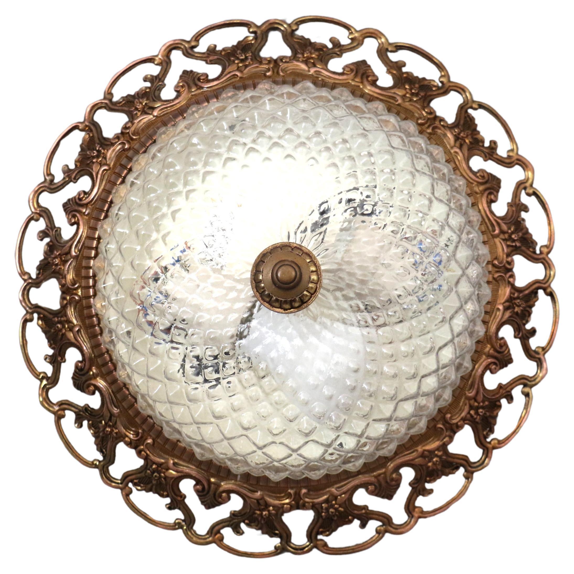 Lampada ad incasso in stile Reggenza francese di Lucien Gau