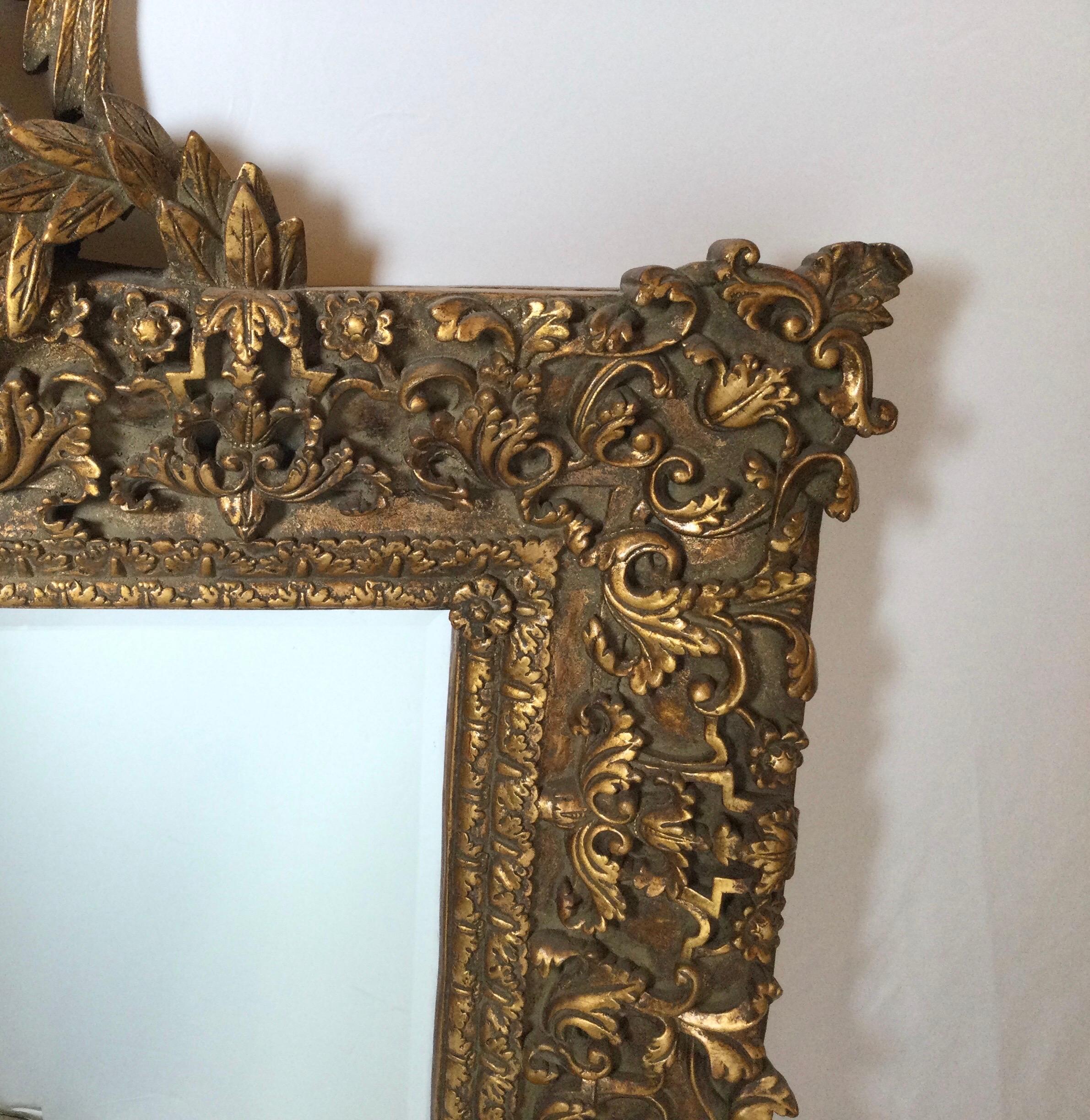 French Regency Style Giltwood Mirror In Good Condition For Sale In Lambertville, NJ