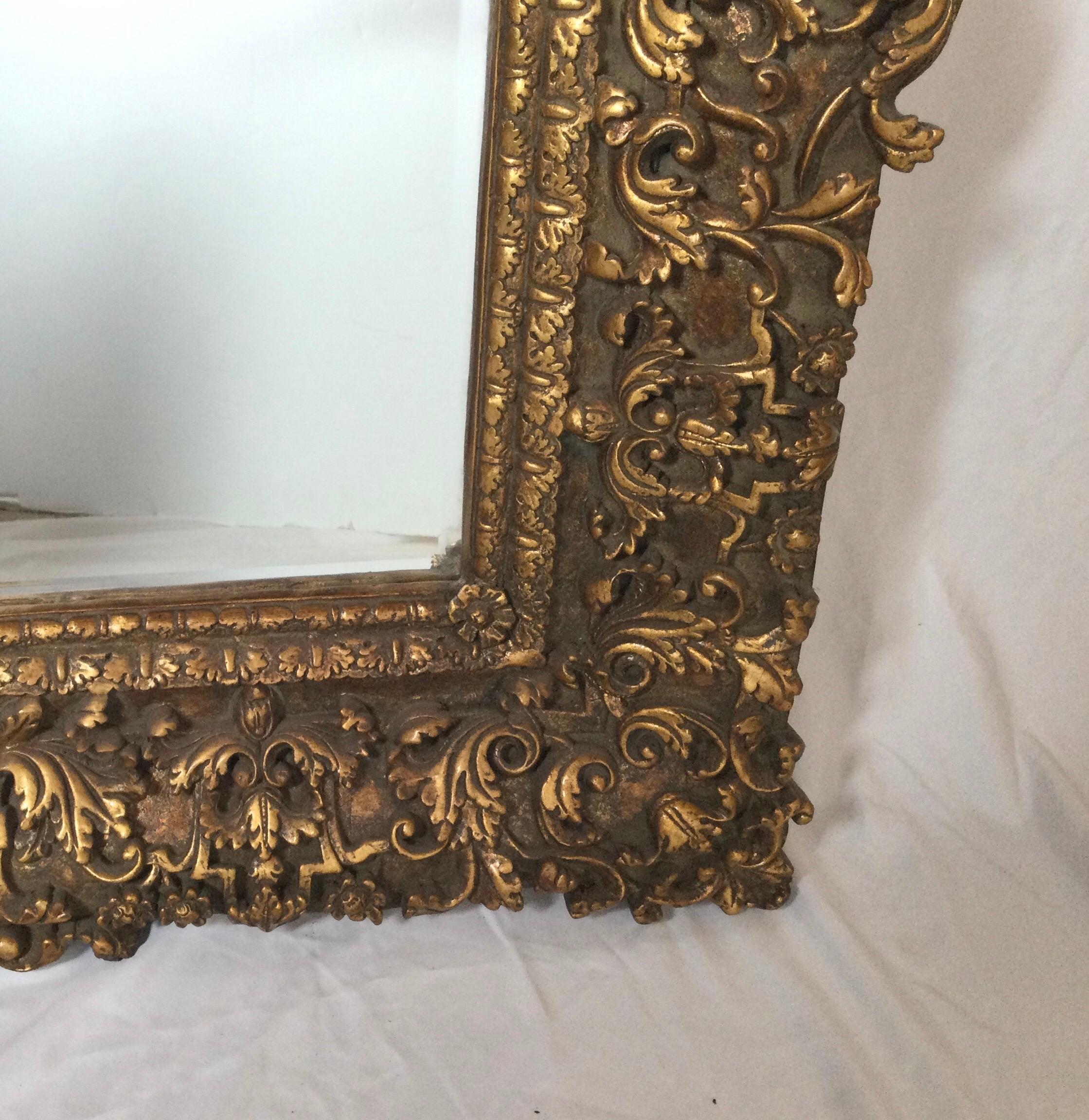 Early 20th Century French Regency Style Giltwood Mirror For Sale