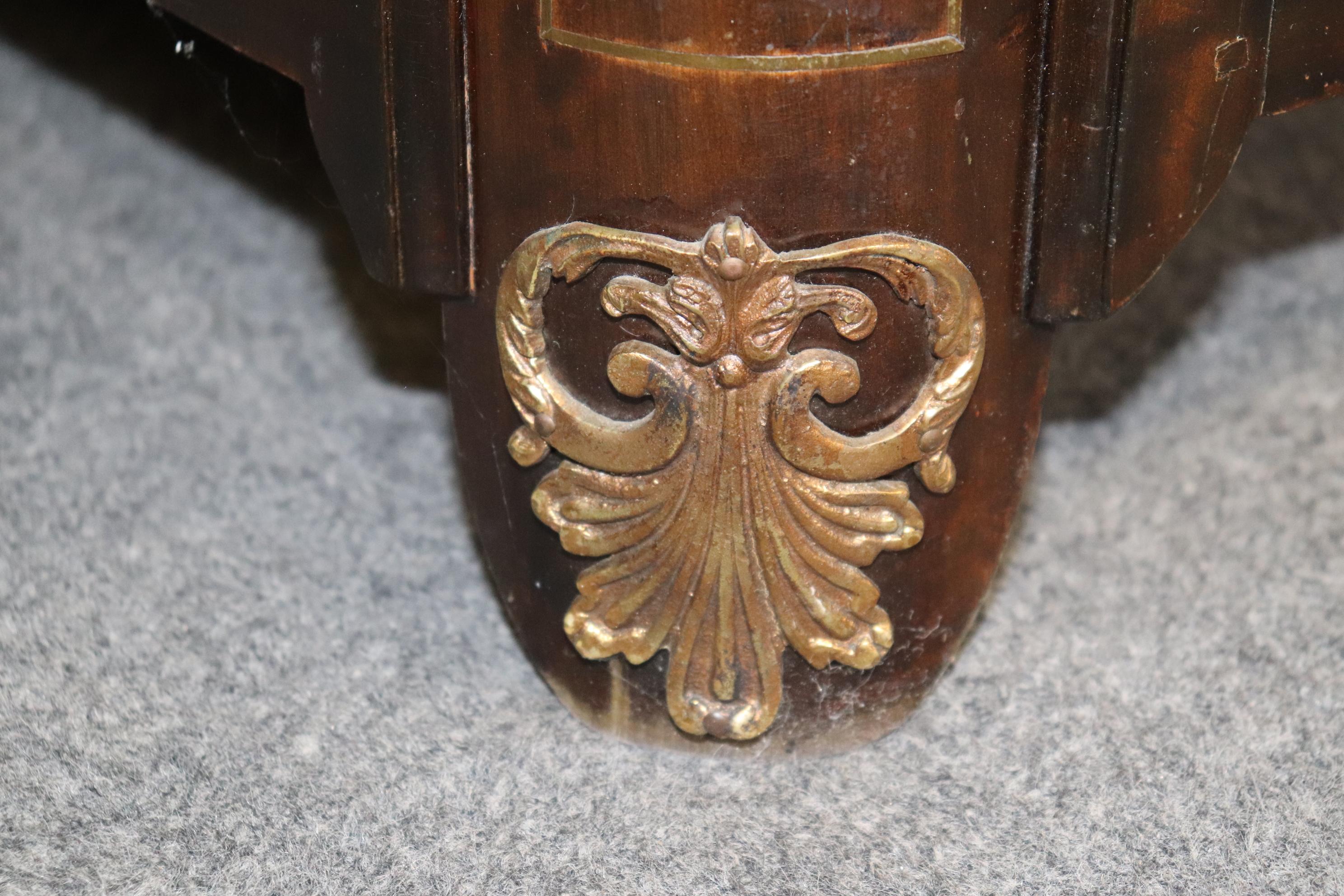 French Regency Style Marble Top Commode With Brass Hardware For Sale 2