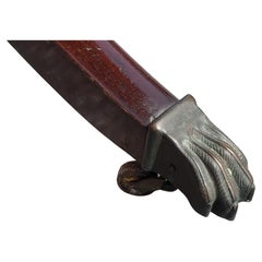 French Regency Style Two-Tier Red Leather Top Mahogany Tea Table