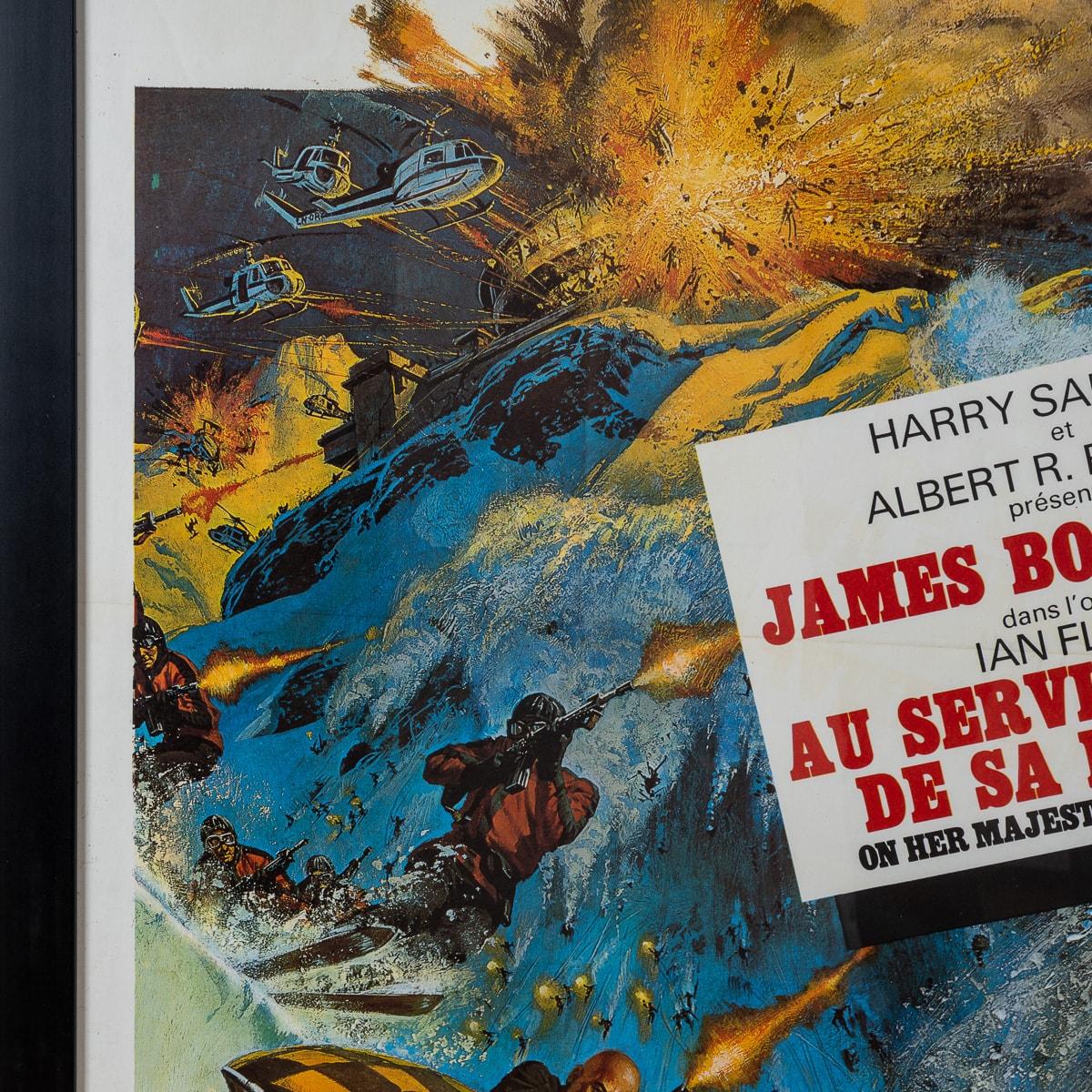 French Release James Bond 007 'On Her Majesty's Secret Service' Poster c.1969 For Sale 6