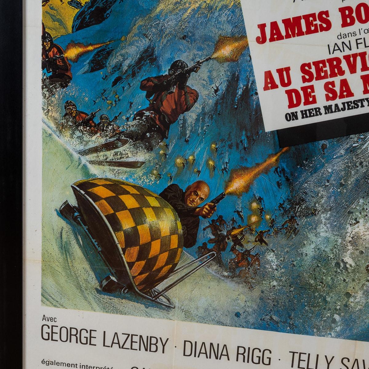 French Release James Bond 007 'On Her Majesty's Secret Service' Poster c.1969 For Sale 7