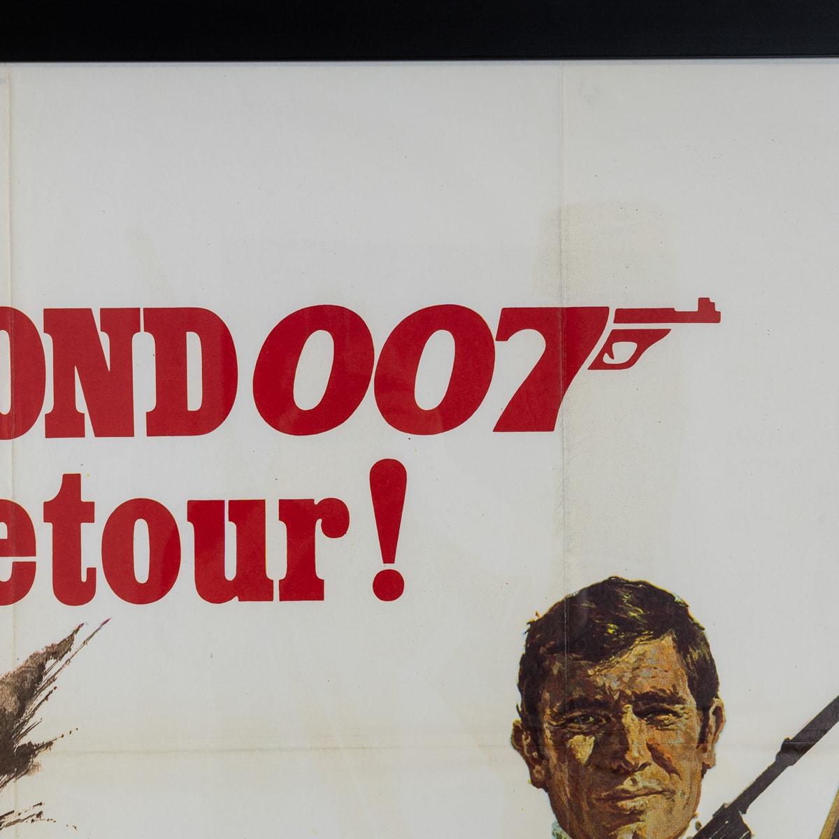 French Release James Bond 007 'On Her Majesty's Secret Service' Poster c.1969 In Good Condition For Sale In Royal Tunbridge Wells, Kent