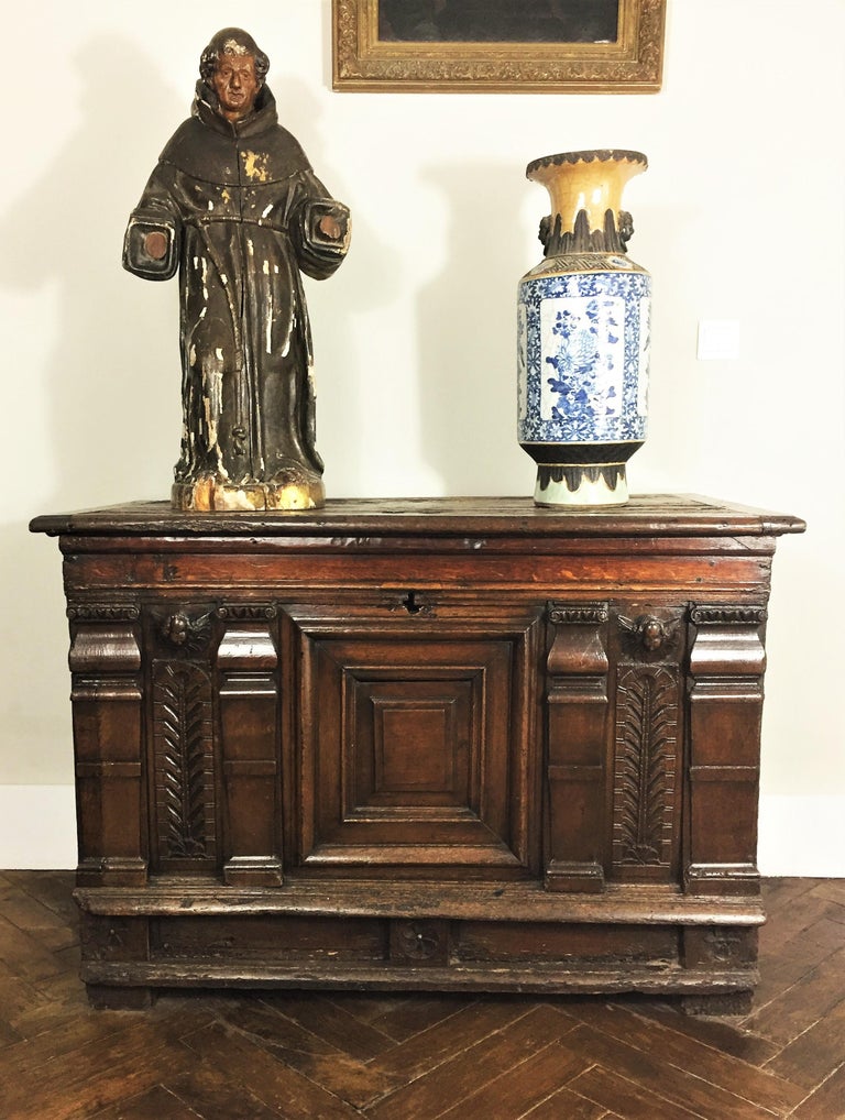 French Renaissance Angel Chest Circa 1600