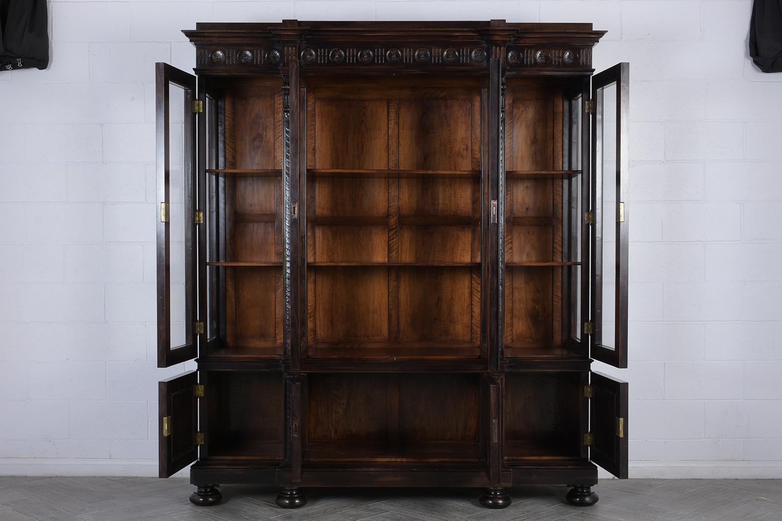 Hand-Carved French Renaissance Bookcase
