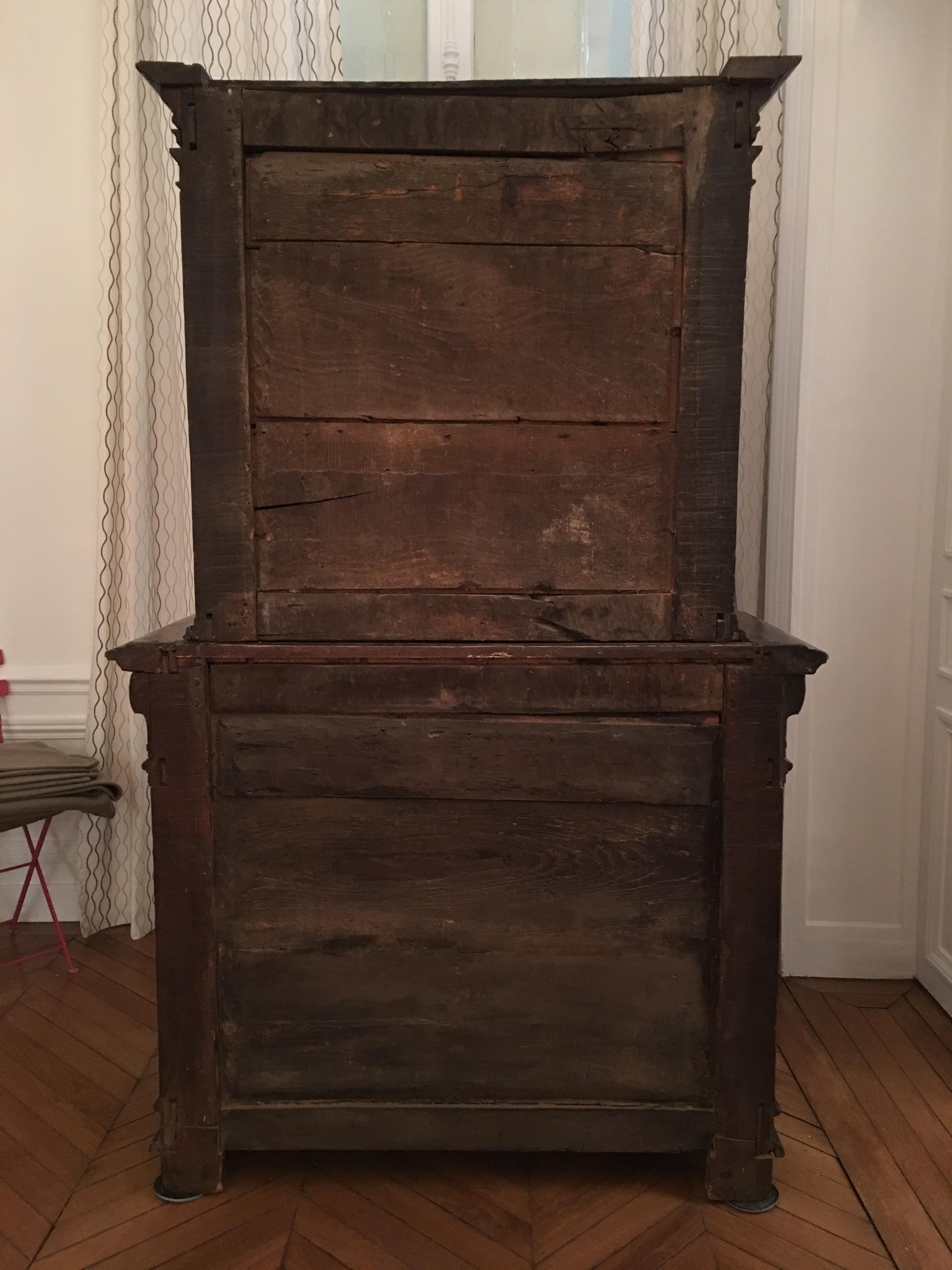 French Renaissance Cabinet with Perspectives For Sale 1