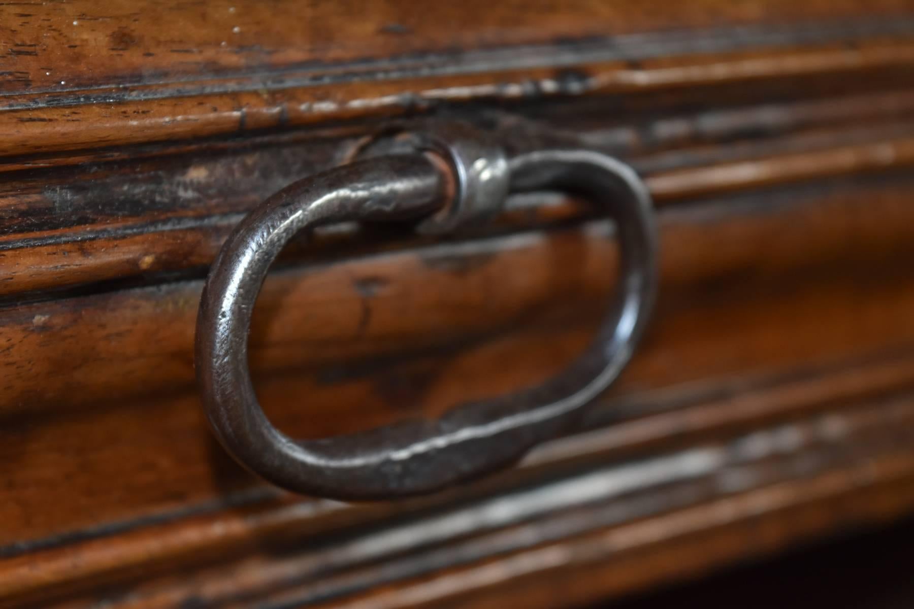 French Renaissance Henry II Late 16th Century Walnut Deux-Corps Cabinet For Sale 4