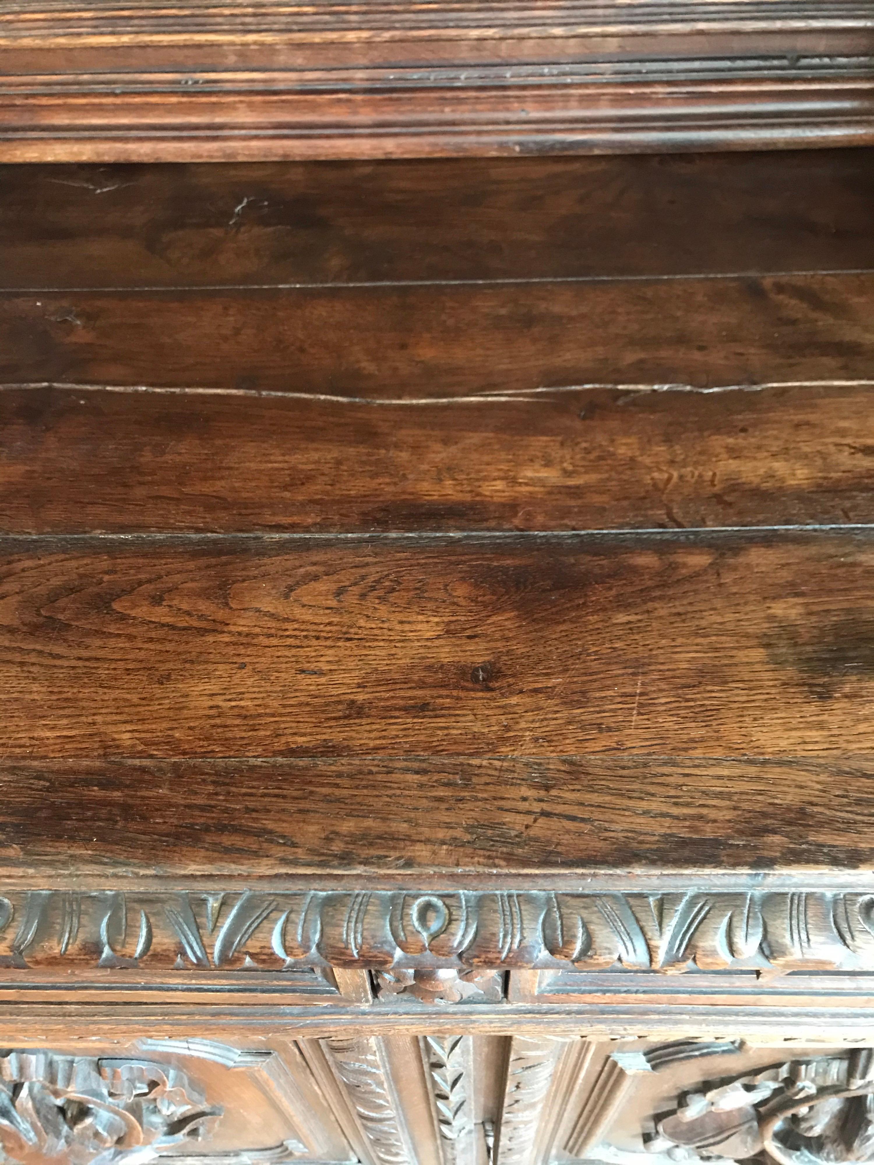 French Renaissance Hunting Lodge Buffet For Sale 3