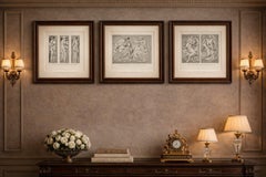 French Renaissance Relief Sculptures – Château d’Écouen Engravings, 1803