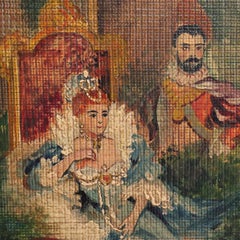 French Renaissance Revival Louis XV Carved Gilt Wood 2-Door Cabinet c1890