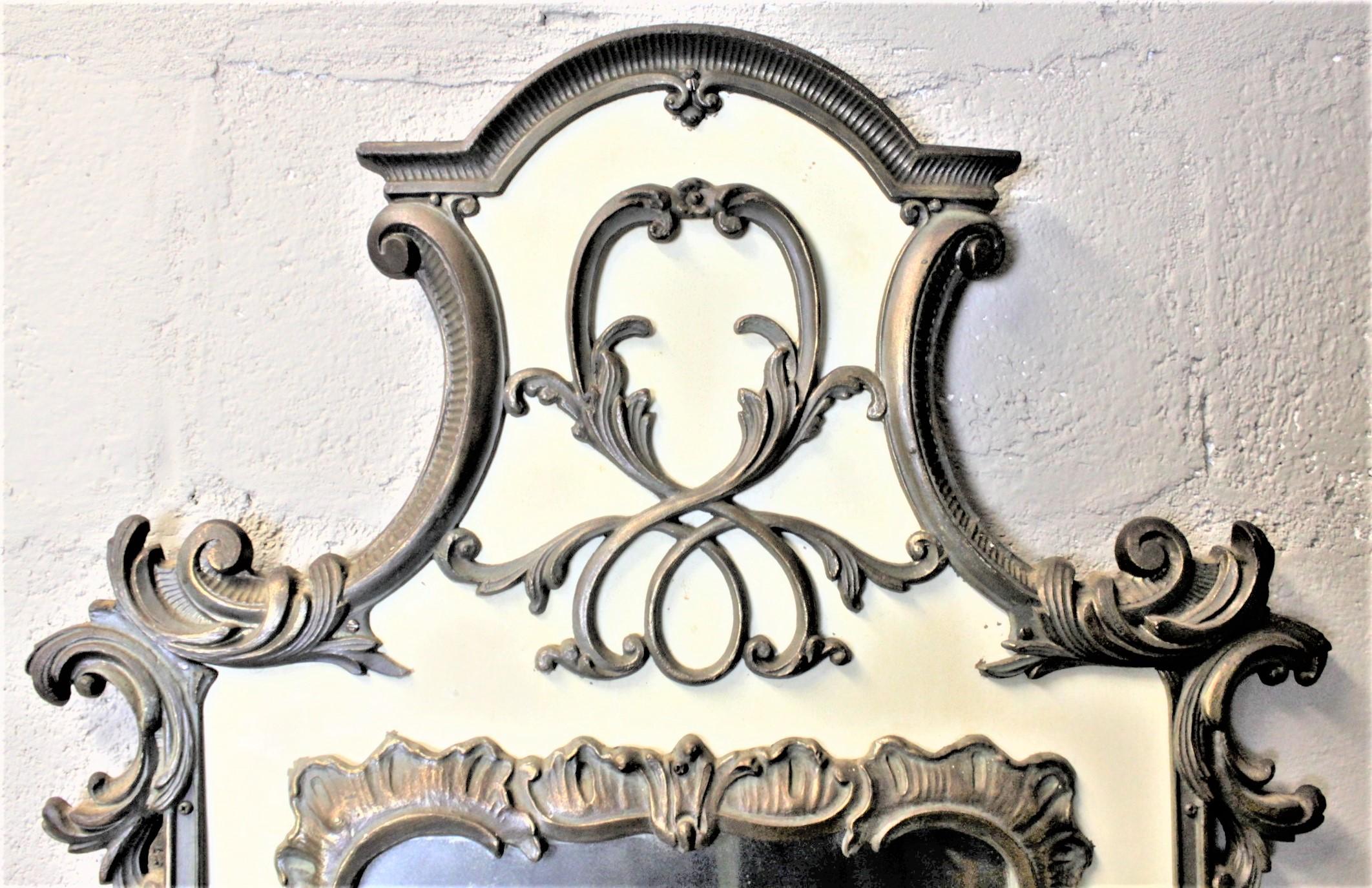 Konsolentisch und Spiegel im französischen Renaissance-Revival-Stil mit Cherub-Beinen aus Messing im Angebot 7