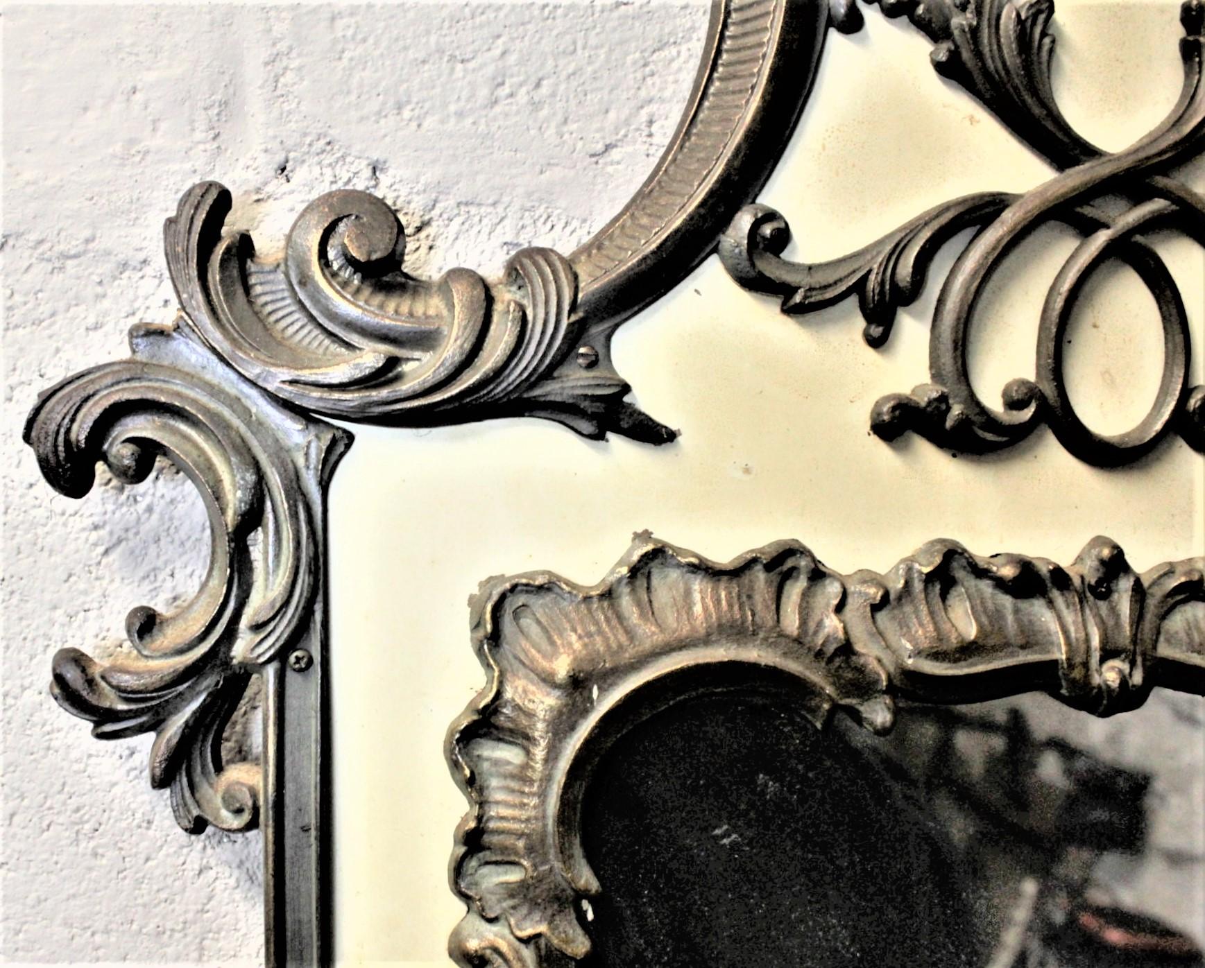 Konsolentisch und Spiegel im französischen Renaissance-Revival-Stil mit Cherub-Beinen aus Messing im Angebot 8