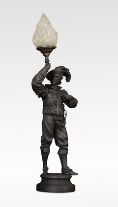 French Renaissance Soldier Holding a Lamp