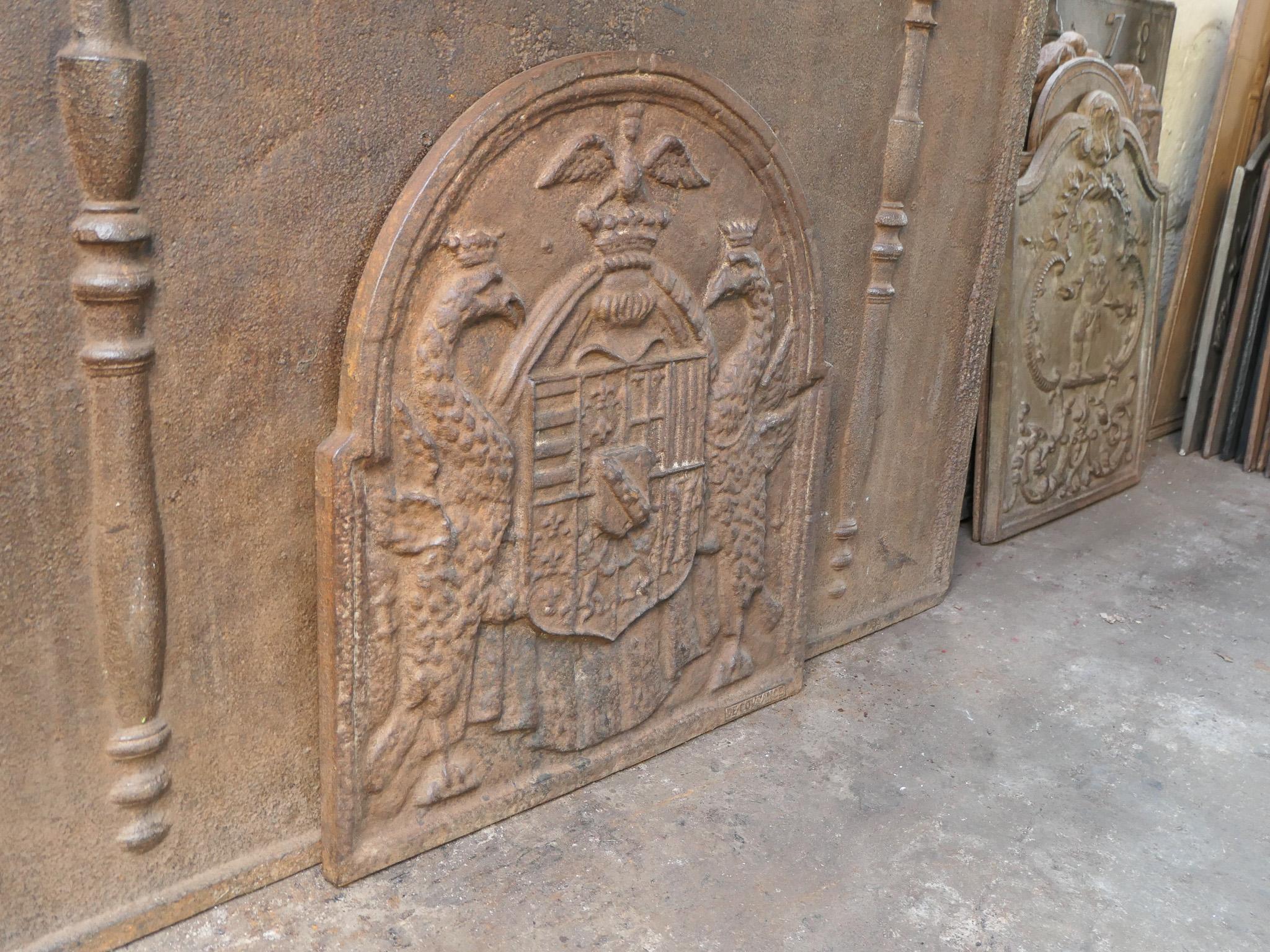 Plaque de cheminée / dosseret de style French Renaissance, 20e siècle en vente 5