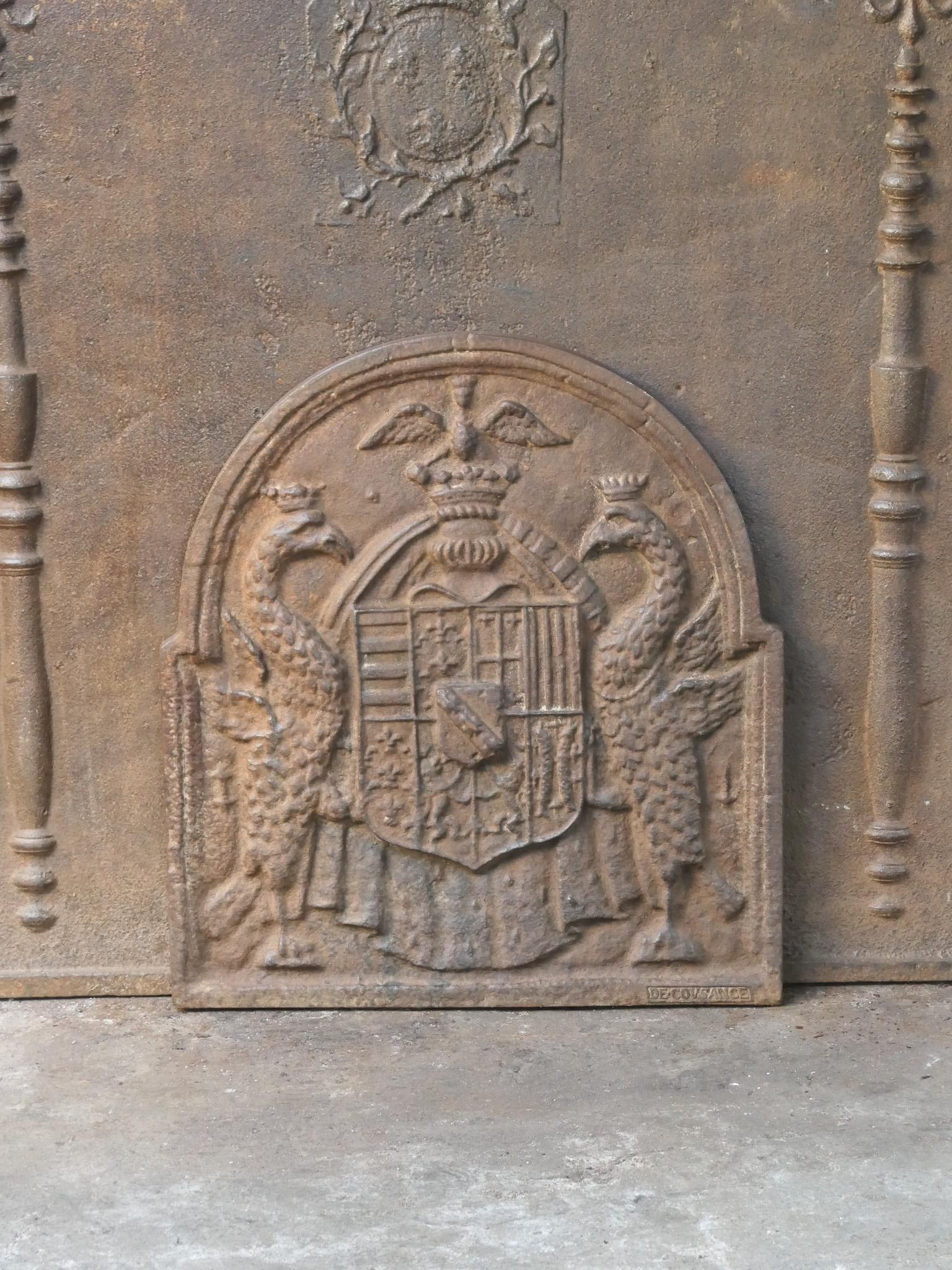 Moulage Plaque de cheminée / dosseret de style French Renaissance, 20e siècle en vente