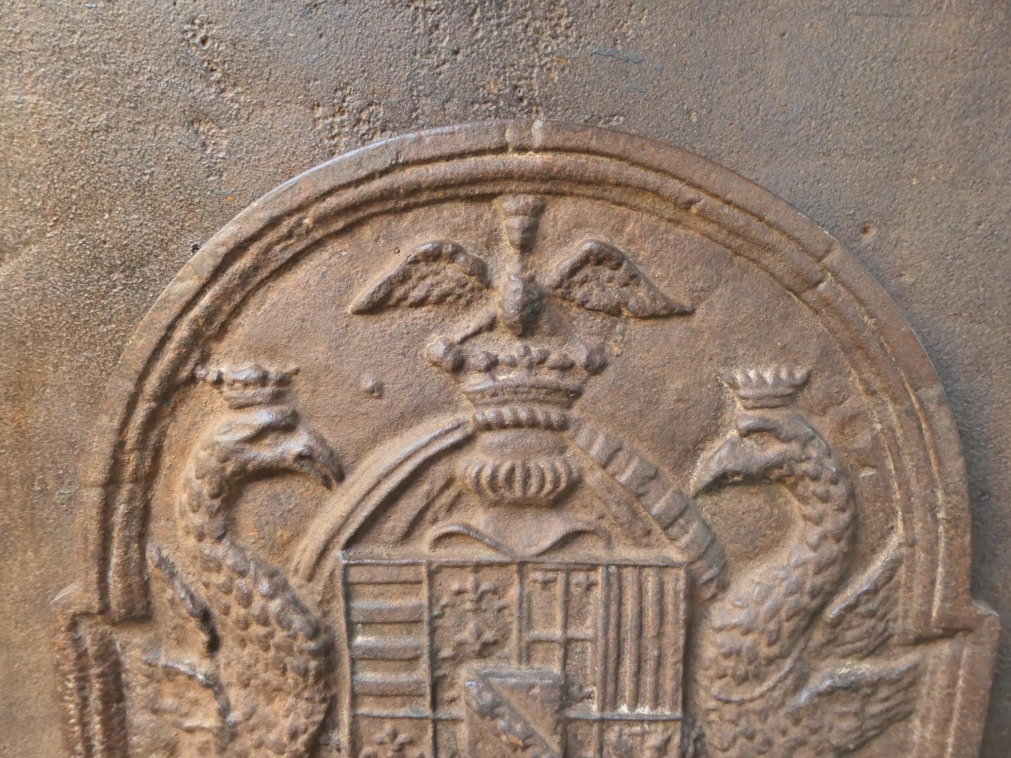 Plaque de cheminée / dosseret de style French Renaissance, 20e siècle en vente 1