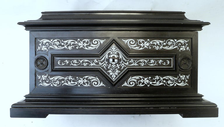 Inlay Renaissance French Renaissance Style Inlay Ebony Box by Tahan at 1stDibs