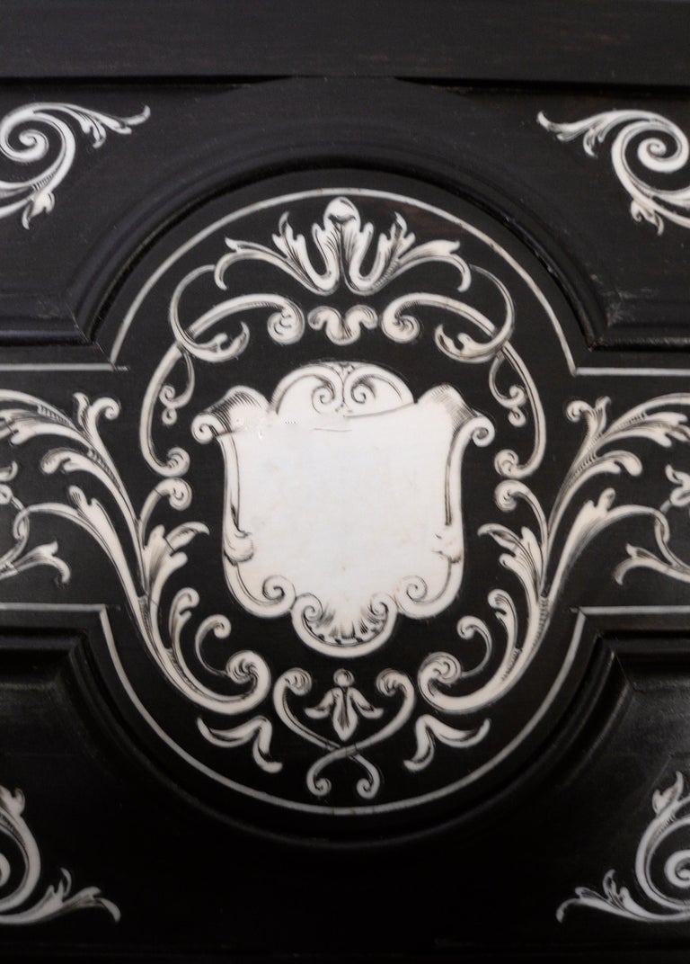 Inlay Renaissance French Renaissance Style Inlay Ebony Box by Tahan at 1stDibs