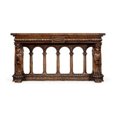 French Renaissance Style Library Table