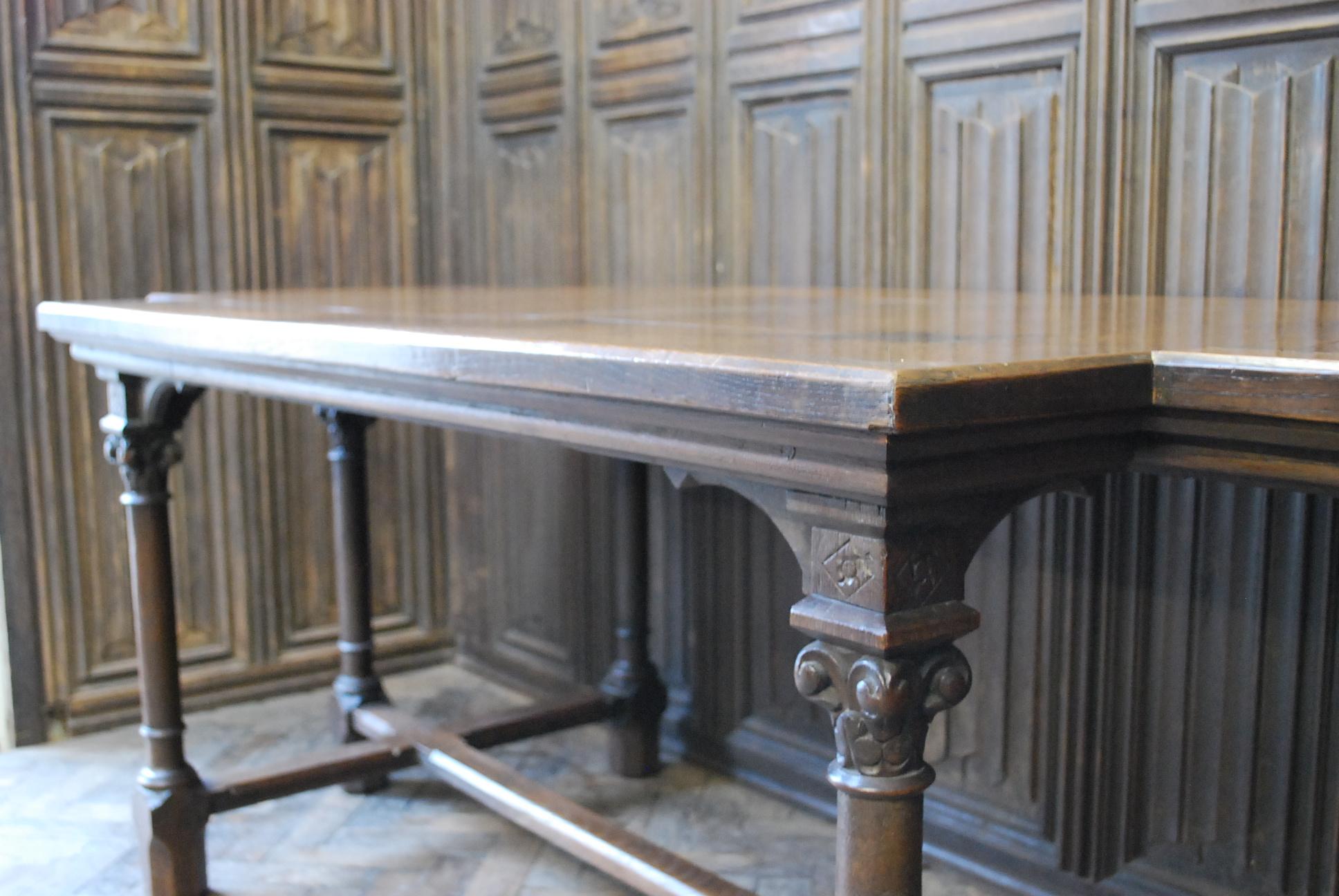 Renaissance Revival French Renaissance Style Oak Table