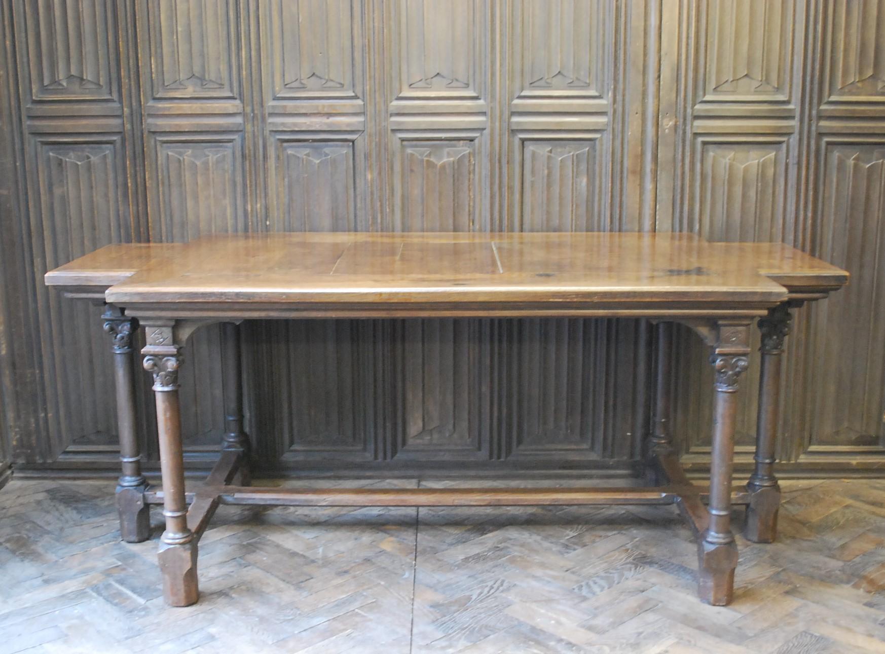French Renaissance Style Oak Table 1