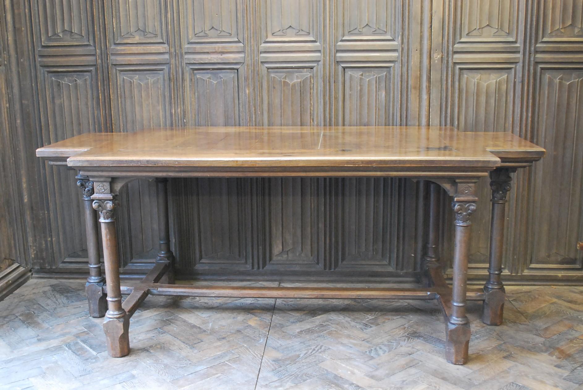 French Renaissance Style Oak Table 2
