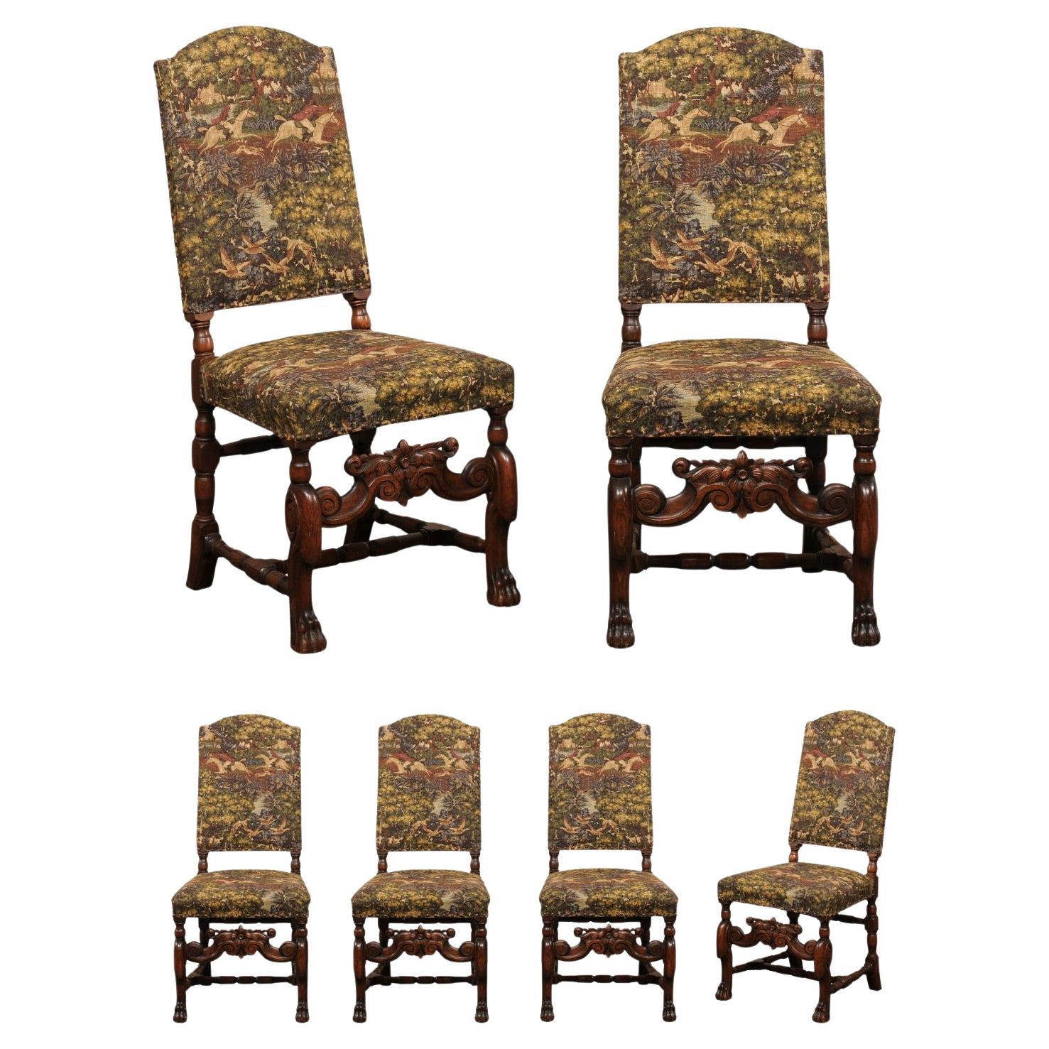 French Renaissance Style Side Chairs (6)
