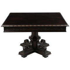 French Renaissance Style Rectangular Dining or Center Table