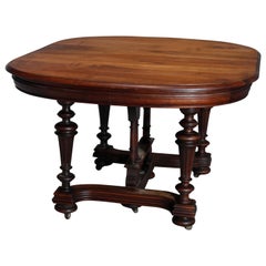 Antique French Renaissance Walnut Extension Dining Table with Three Leaves, 19th Century