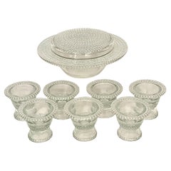 French René Lalique Nippon Breakfast Service of 8 Pieces