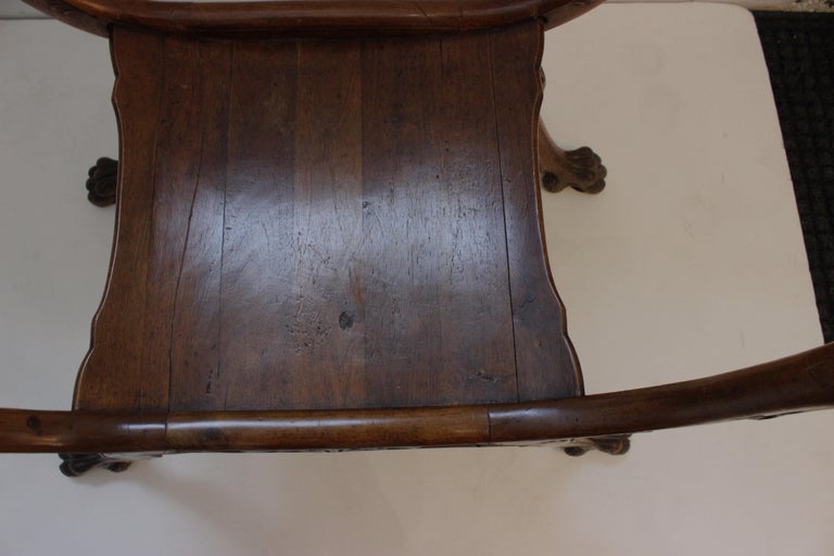 French Renaissance Style Lion-Head Curule Bench Original Seat For Sale 7