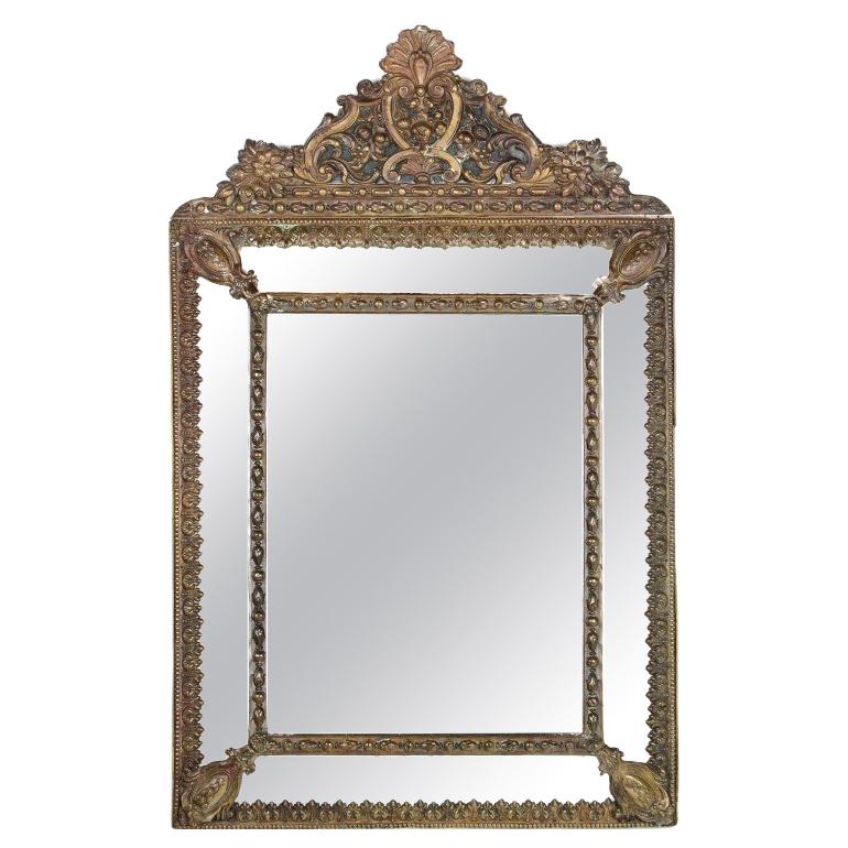 French Repousse Mirror, circa 1890