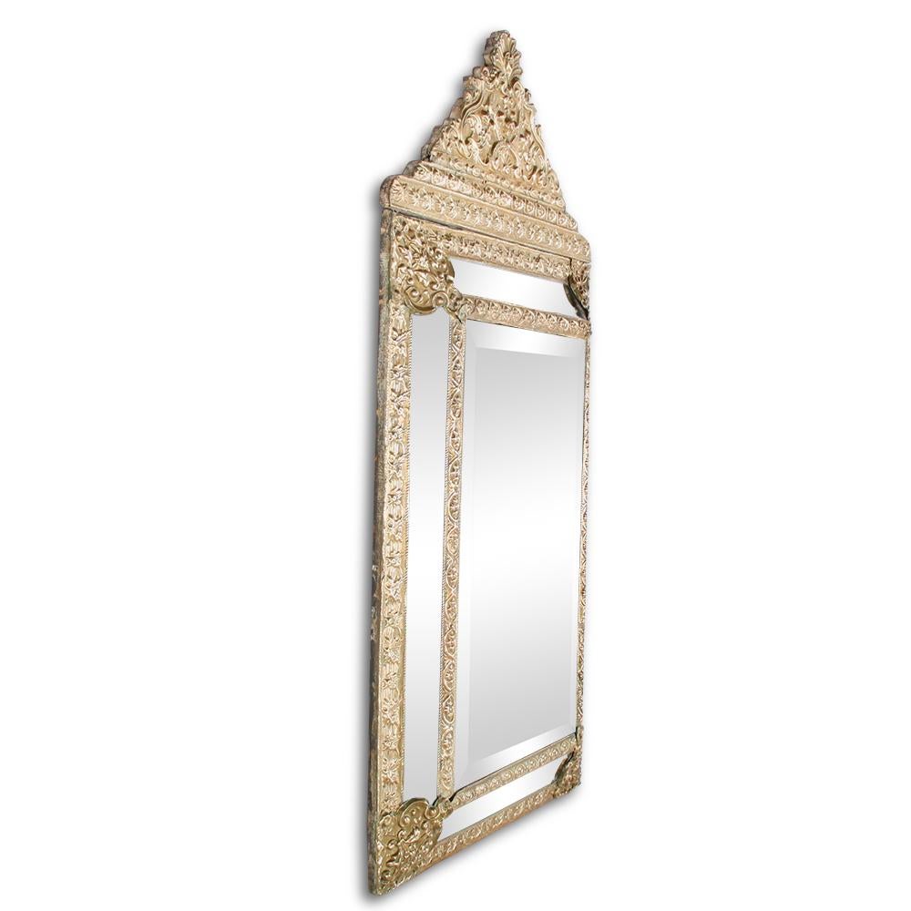 French Repousse Mirror from Paris In Good Condition In Vancouver, British Columbia