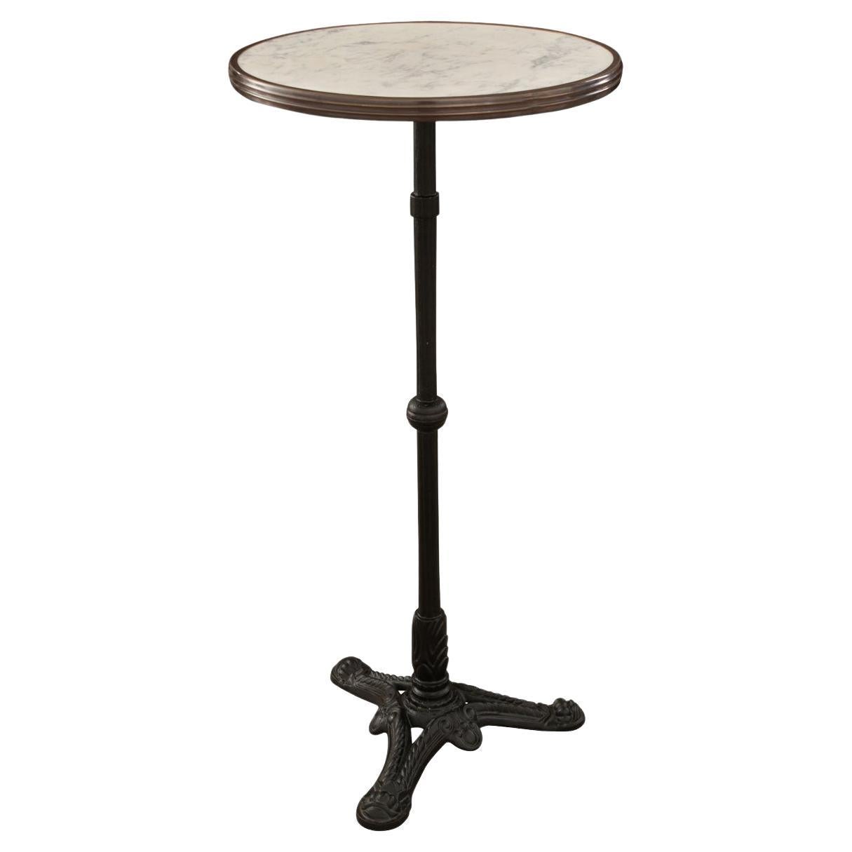 French Reproduction Bar Height Bistro Table For Sale