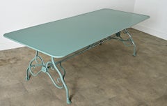 French Reproduction Metal Dining Table in New Powdercoat