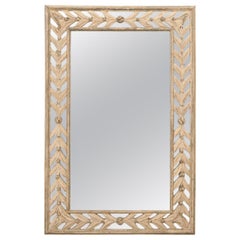 French Reproduction Painted Wall Mirror