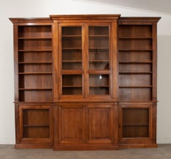 French Reproduction Walnut Bibliotheque