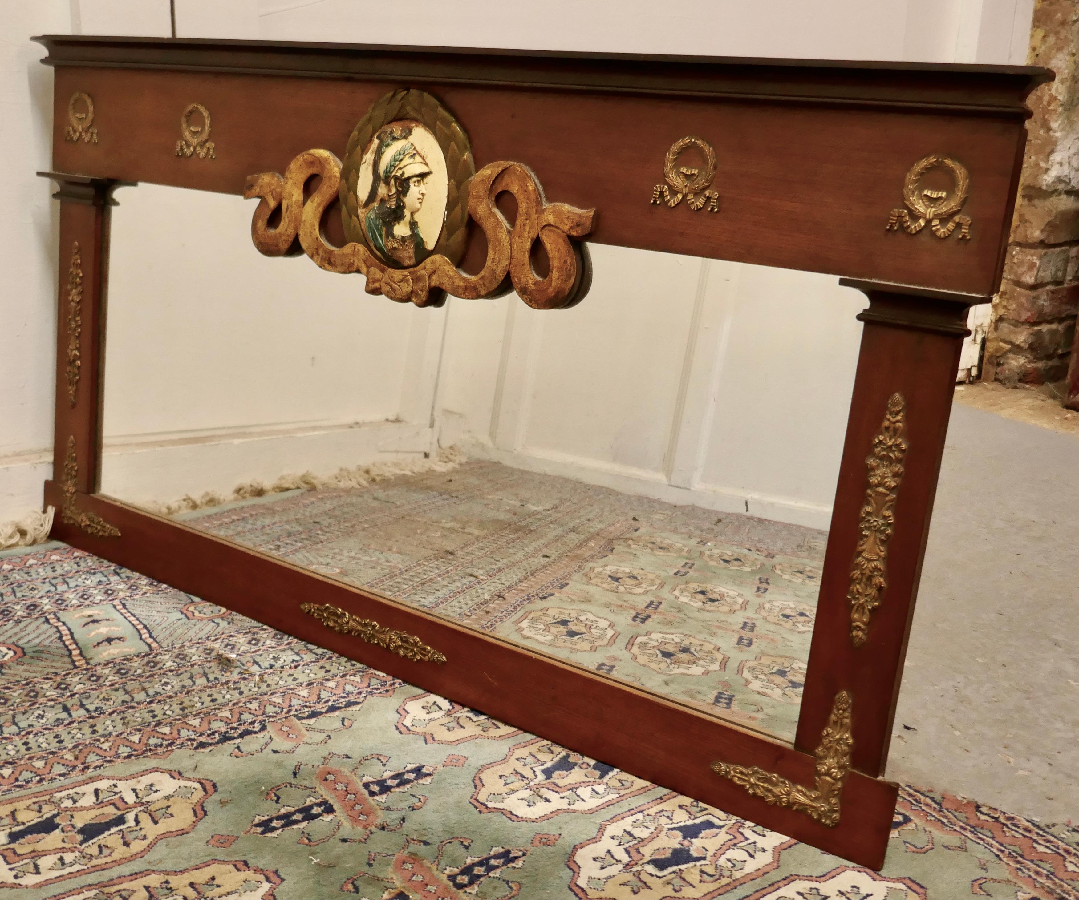 Hardwood French Republic Mirror For Sale