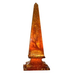 French Resin Obelisk 41"H