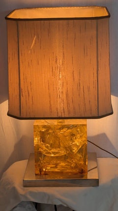 Lampe à poser en résine, années 70