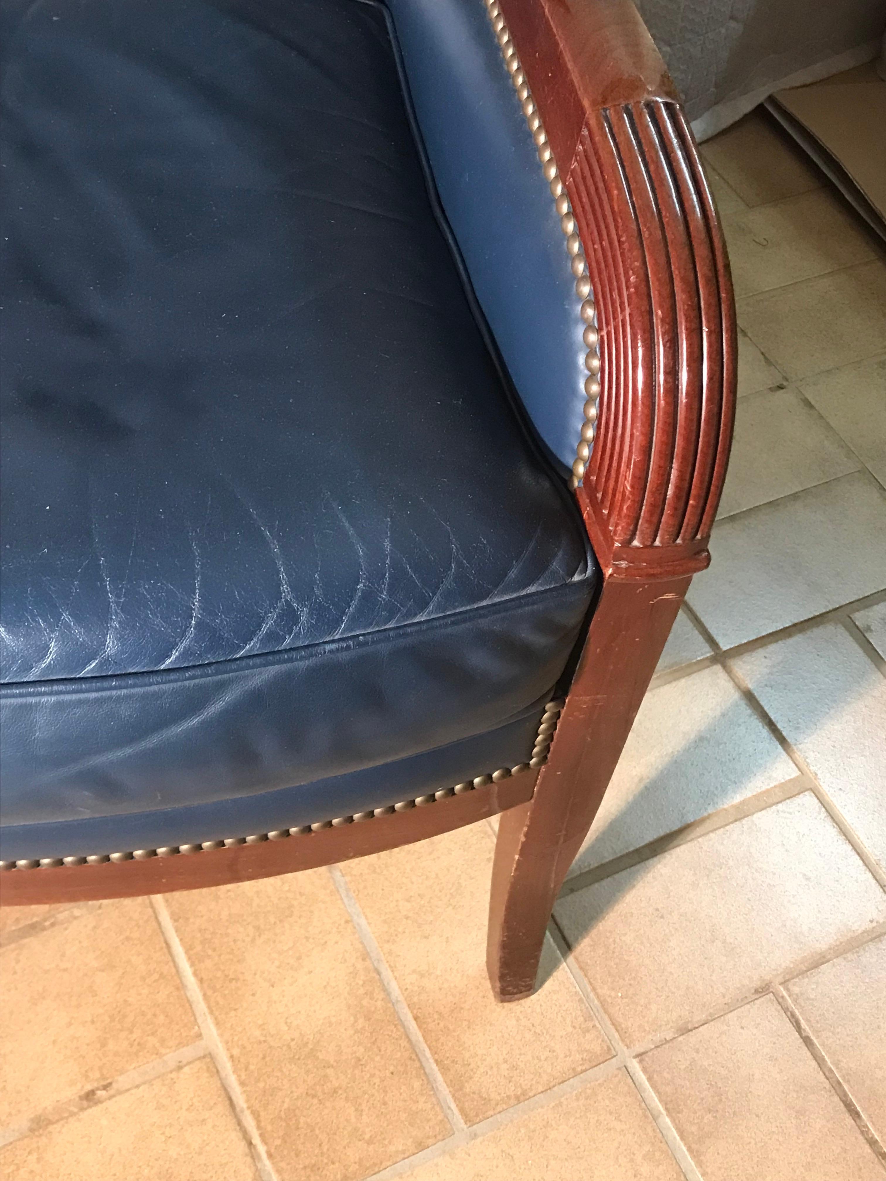 Fruitwood French Restauration Armchairs, 1880 For Sale