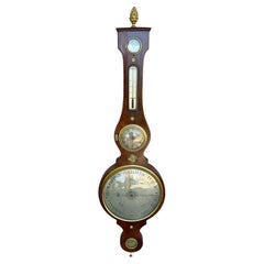Barometro francese da restauro con orologio