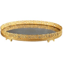 French Restauration Centerpiece in Gilded Bronze