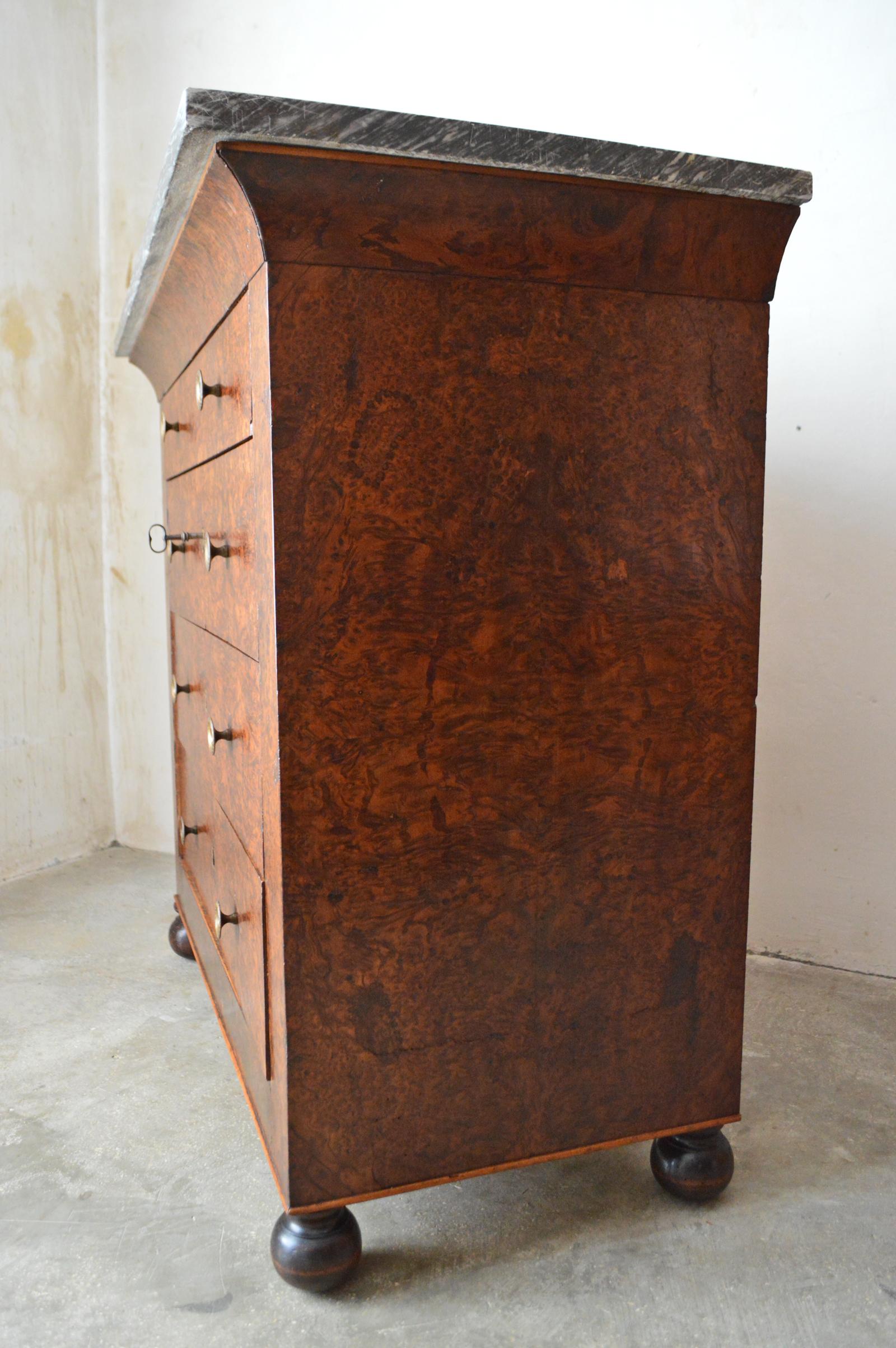 French Restauration Charles X Cedar Burl Chest of Drawers or Commode, circa 1830 3