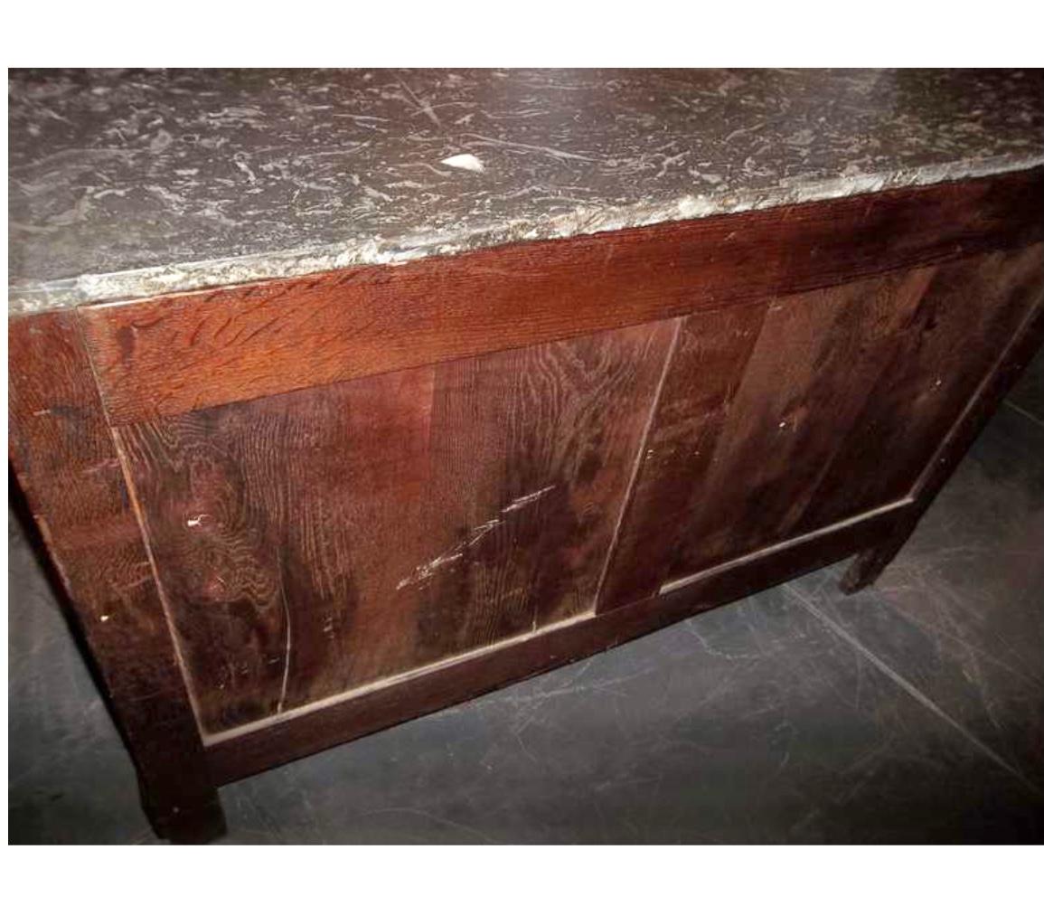  French Restauration Crotch Mahogany Commode Stamped ' Maigret ' 10