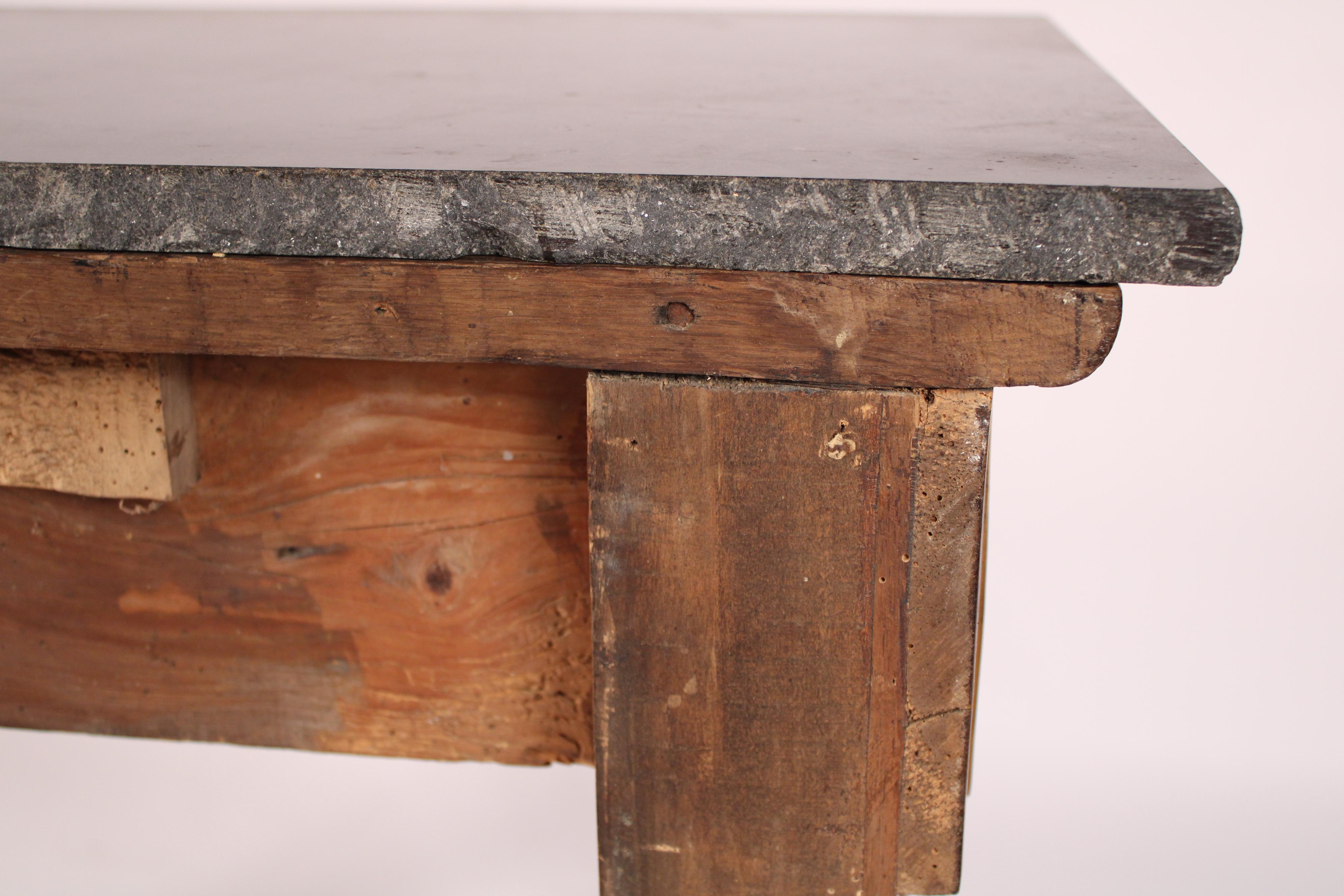 French Restauration Flame Mahogany Console table For Sale 8