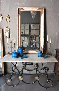 Restauración Francesa Parcela Dorada Espejo de Pared Rectangular